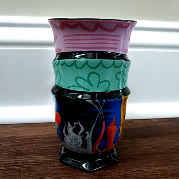Disney Alice in Wonderland 70th by Mary Blair Stacked Tea Cups Mug Mad Hatter - Picture 2 of 3